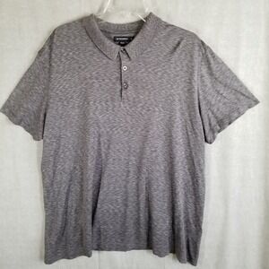 Jim Thompson Men's‎ Polo Shirt Size XL Heather Gray Silk Pullover Classic Soft